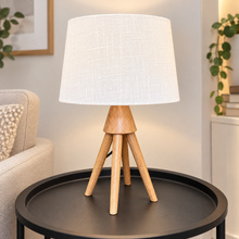 The Solid Oak Quadrapod Lamp