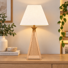 The Solid Oak Pyramid Lamp (Large)