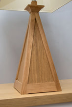 The Solid Oak Pyramid Lamp (Large) - Mark Arthur Designs