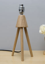 The Solid Oak Tripod Lamp - Mark Arthur Designs